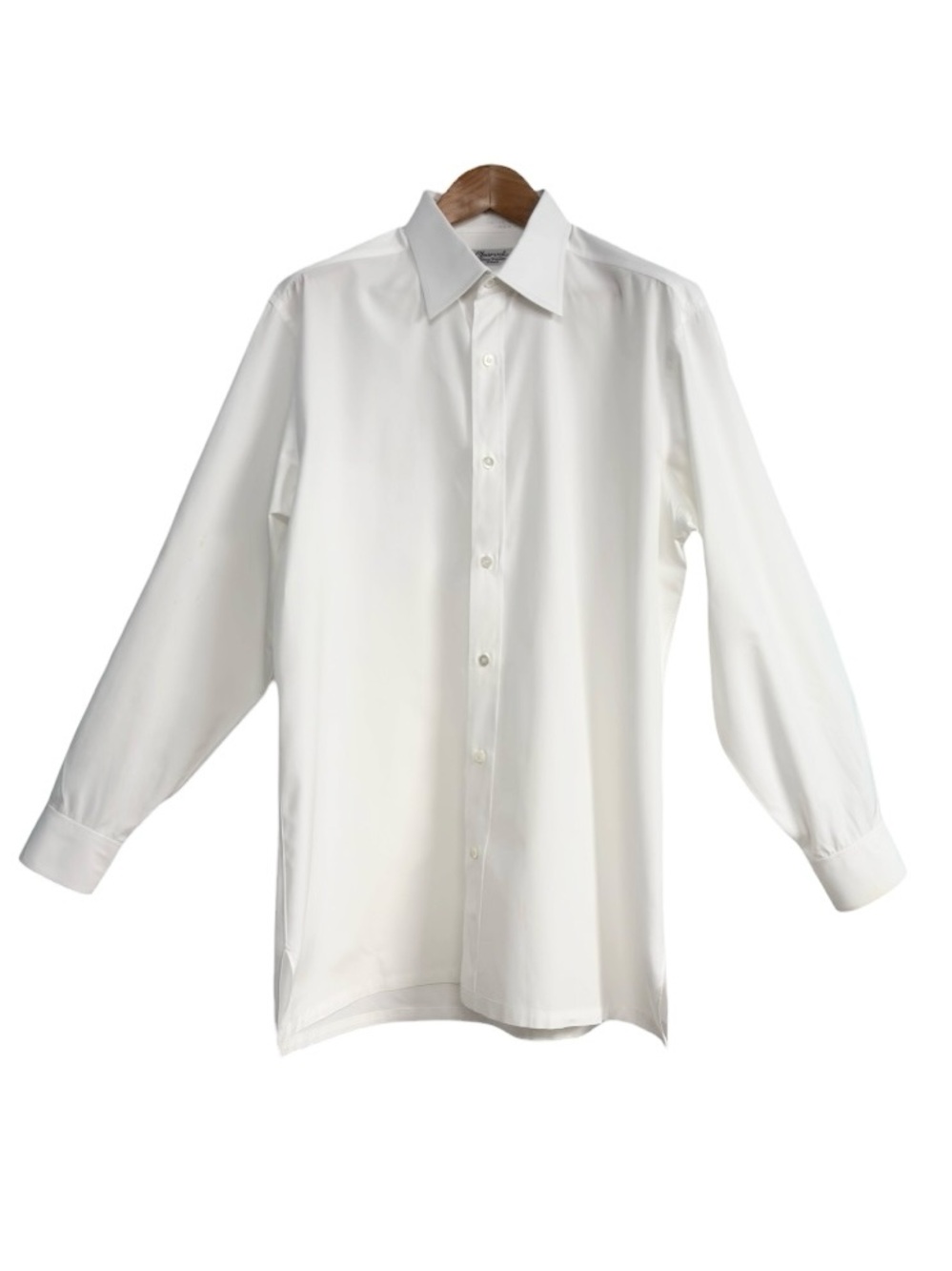Charvet Paris White French Luxury Cotton Dress Shirt 16 40 1/2 Made France